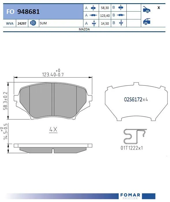 Brake Pad Set, disc brake